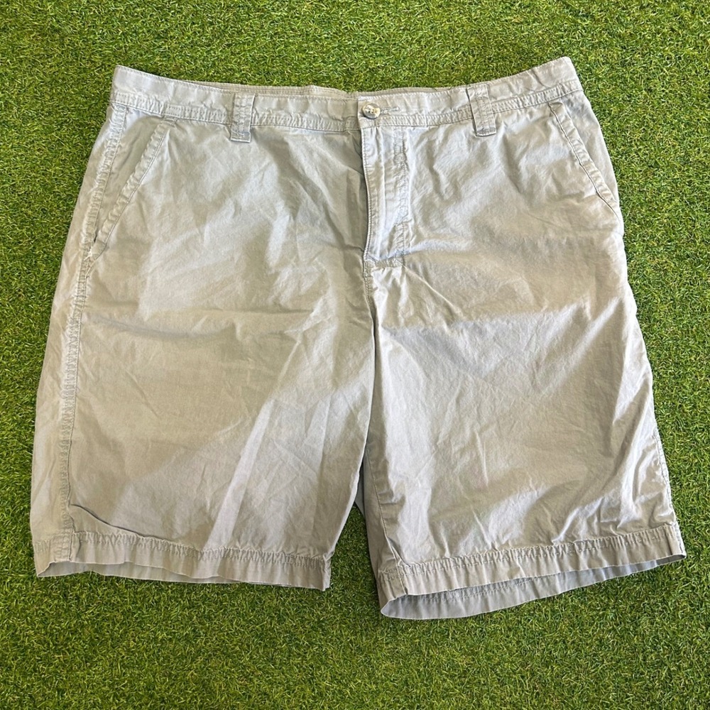 Columbia Mens Gray Flat Front Casual Outdoor Walking Shorts Size 38